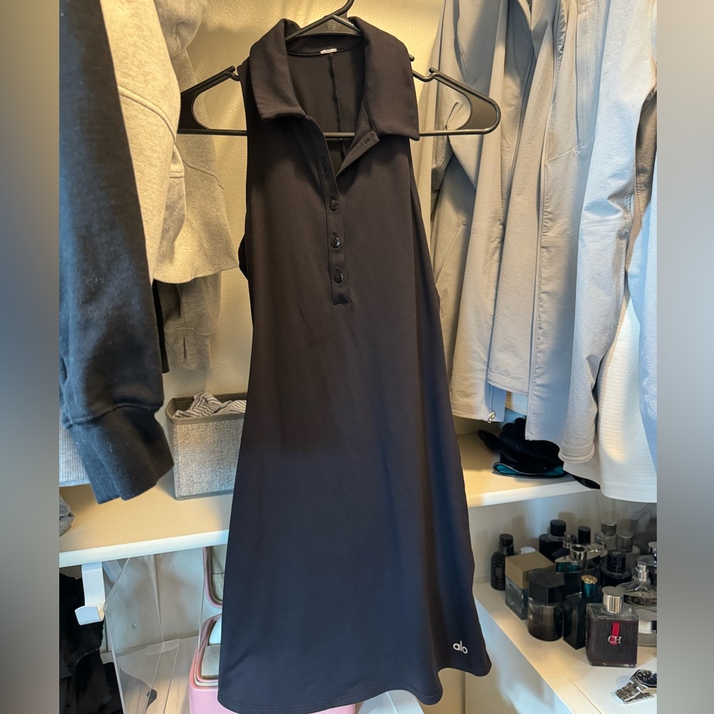 ALO Black Tennis Dress